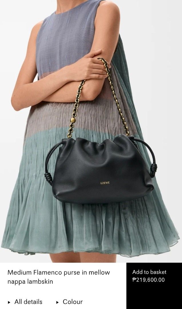 Loewe Medium Flamenco shoulder bag (Category: Luxury Bags & Wallets) located in Baguio. Submitted by ozara.06 (Listing ID 1460088878, Image 1). Description: loewe Flamenco medium shoulder bag in very good condition no inclusion 8000 .