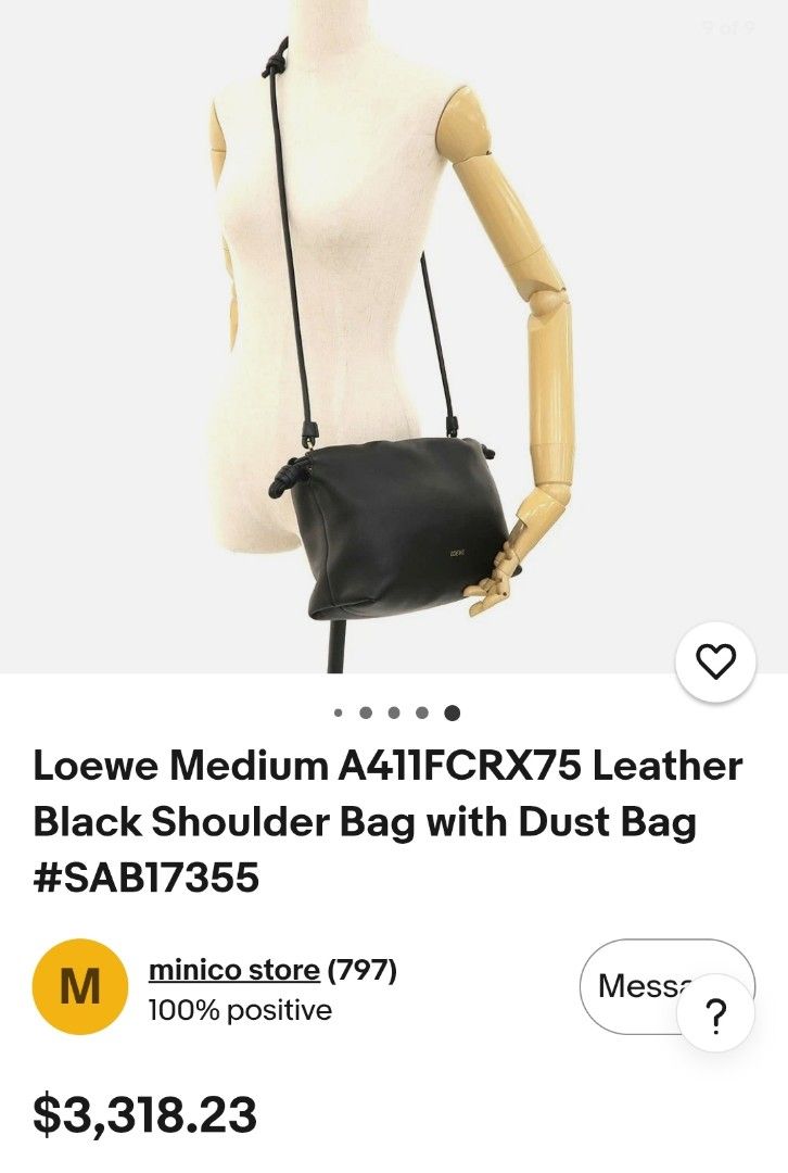 Loewe Medium Flamenco shoulder bag (Category: Luxury Bags & Wallets) located in Baguio. Submitted by ozara.06 (Listing ID 1460088878, Image 2). Description: loewe Flamenco medium shoulder bag in very good condition no inclusion 8000 .