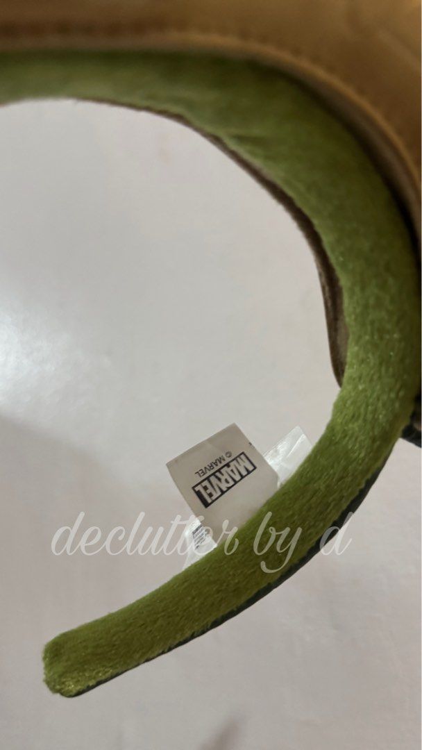 Loki Mischievous Ears Disney Headband (Category: Character Goods) located in Muntinlupa City. Submitted by declutter.by.d (Listing ID 1460040431, Image 2). Description: - Loki Mischief Ears Headband - Features iconic green and gold colors - Includes Loki's signature horns - Officially tagged with Marvel and Disney - Ideal accessory for any Marvel or Loki fan - As is.