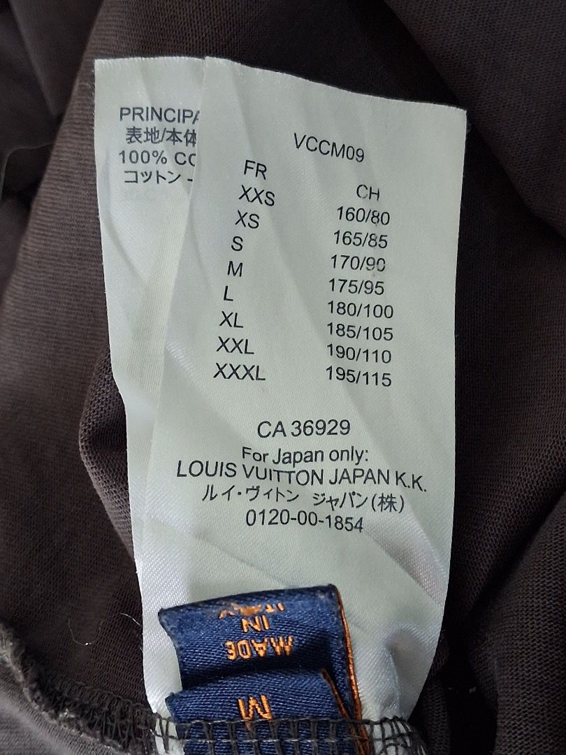 Louis Vuitton 2021 Marque Damier Tee (Category: Luxury Apparel) located in Makati City. Submitted by seller_102 (Listing ID 1459999708, Image 3). Description: Brand: Louis Vuitton Dimes: 22in x 27.5in Issue: 1 Pinhole Color Rate: 9.5/10 Condition: Very Good.