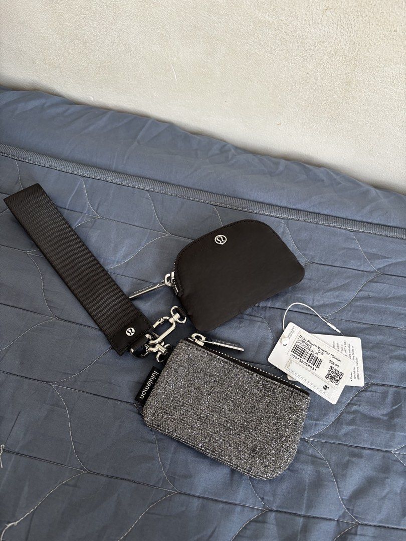 Lululemon Dual Pouch Wristlet (Category: Purses & Pouches) located in Manila. Submitted by declutter_byjaq (Listing ID 1459972789, Image 1). Description: Lululemon Dual Pouch Wristlet Glitter From US RFS: Needa Cash.