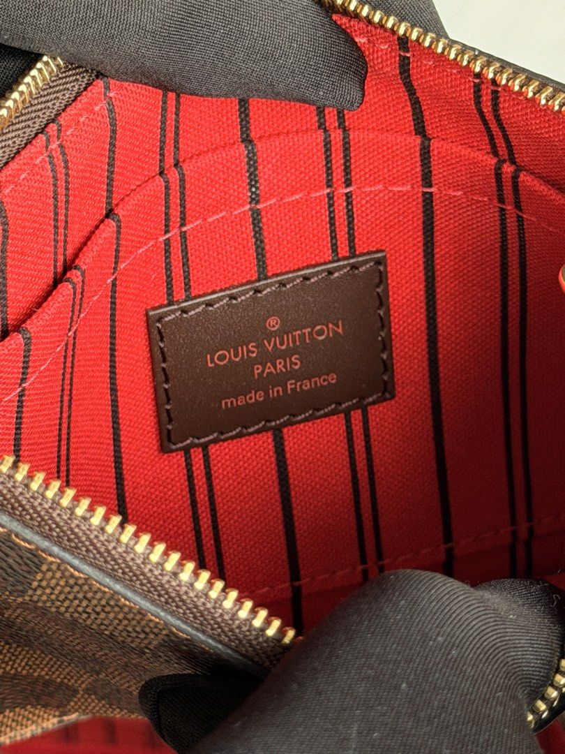 LV Neverfull Damier Ebene PM size (Category: Luxury Bags & Wallets) located in Maco. Submitted by mebeia (Listing ID 1459939337, Image 3). Description: Neverfull PM — Damier Ebene This is HARD to find! 🤎 The coveted LV Neverfull PM in Damier Ebene—a rare little beauty that’s equal parts timeless, practical, and effortlessly chic. You gotta make space for this beaut! 👜✨ ✨ Preloved condition - Rank A+ (Excellent Condition) ✨ Comes with Original b