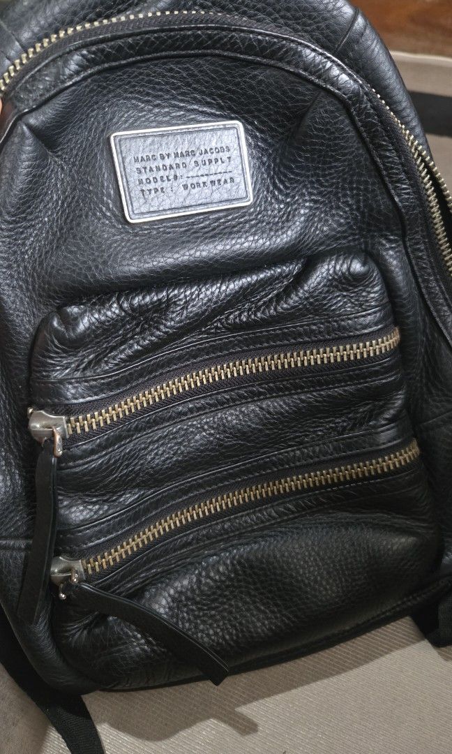 Marc jacobs leather backpack FINAL PRICE (Category: Backpacks) located in Pagudpud. Submitted by jmpascual044757 (Listing ID 1459975358, Image 2). Description: 100% guaranteed original!!!! made of real cowhide leather not much to disclose condition is 9/10 all leather intact no rubs no holes no tugs issue are some parts of the hardwares have discoloration pass sa maarte! pass sa barat! no free sf! no free loaders! originally offering at 5000 mark
