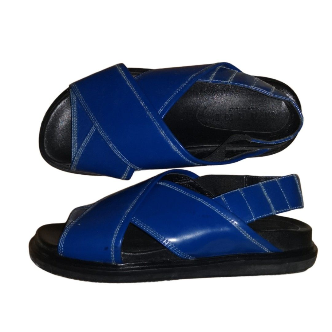 Marni Leather Gladiator Sandals (Black/Blue, 7 or 40) (Category: Sneakers) located in General Mariano Alvarez. Submitted by hundred_lives (Listing ID 1459930235, Image 2). Description: Marni Leather Gladiator Sandals (Black/Blue, 7 or 40) Fits Also 7 or 38 Women ‼️***Or Best Offer Wins***‼️ ‼️***Split Or As Pack***‼️ ‼️***Negotiable All Items***‼️ ‼️***What You See Is What You Get***‼️ Tags: burberry fendi mcm givenchy yohji yamamoto rick owens p