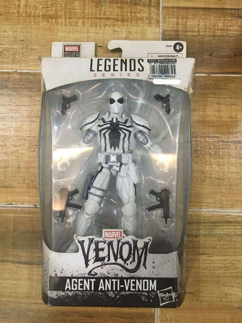 Marvel Legends 80th Anniversary Agent Anti-Venom (Category: Figurines & Statues) located in Manila. Submitted by justinpapa71144 (Listing ID 1460087876, Image 1). Description: Complete accessories Expect aging in the box but still presentable BIB no stress marks on the fig only used in Photography RFS: Need space for new figs.