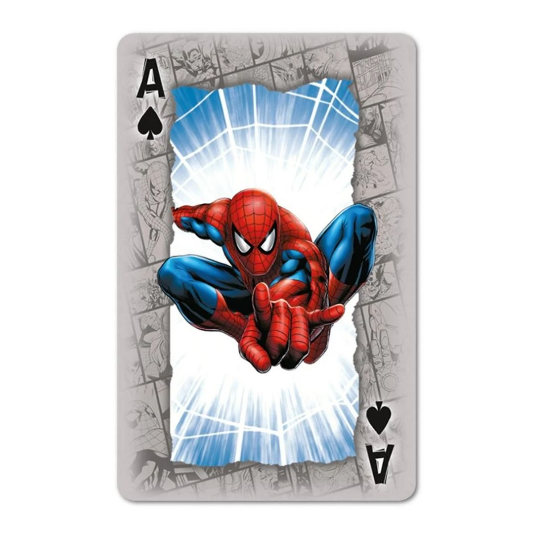 Marvel Universe Waddingtons Number 1 Playing Cards (Category: Raw Singles) located in Taguig. Submitted by realmshop (Listing ID 1459974499, Image 3). Description: Unite with your favourite Marvel characters including the valiant Captain America, the formidable Thor and the invincible Iron Man, alongside 52 of your much-loved Marvel heroes and much-loathed villains. Will Spider-Man help you win Snap? Or The Guardians of the Galaxy help you defeat