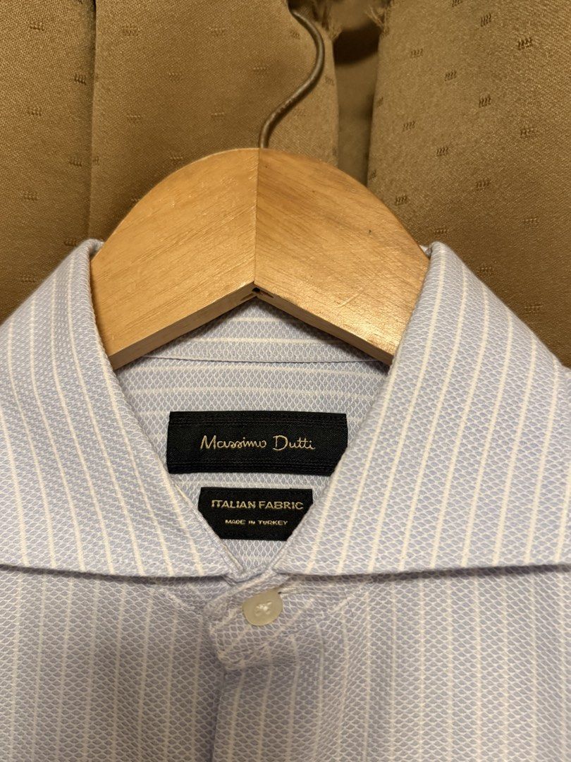 Massimo Dutti cotton striped shirt medium (Category: Formal Shirts) located in Cavite. Submitted by _solidolo (Listing ID 1459950673, Image 2). Description: 29 x 20 25 sl.