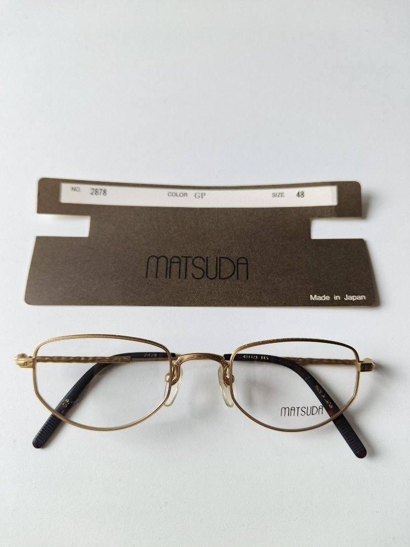 Matsuda 2878 Eyeglass Frame (Category: Sunglasses & Eyewear) located in Quezon City. Submitted by treasuredcollectibles (Listing ID 1459950251, Image 3). Description: Matsuda 2878 New Old Stock vintage frame from the 90s sizing is in the photos.