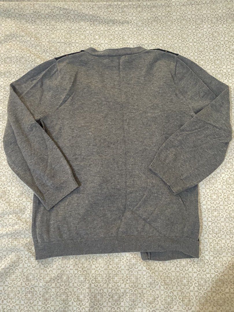 Michael Michael Kors Grey Argyle Cardigan Sweater Size M (Category: Coats, Jackets and Outerwear) located in Quezon City. Submitted by irldn_ (Listing ID 1459982203, Image 3). Description: - Michael Michael Kors grey cardigan - Classic argyle pattern (navy, white, tan) on front - Button-up closure - Long sleeves - Ideal for layering - Size: Medium.