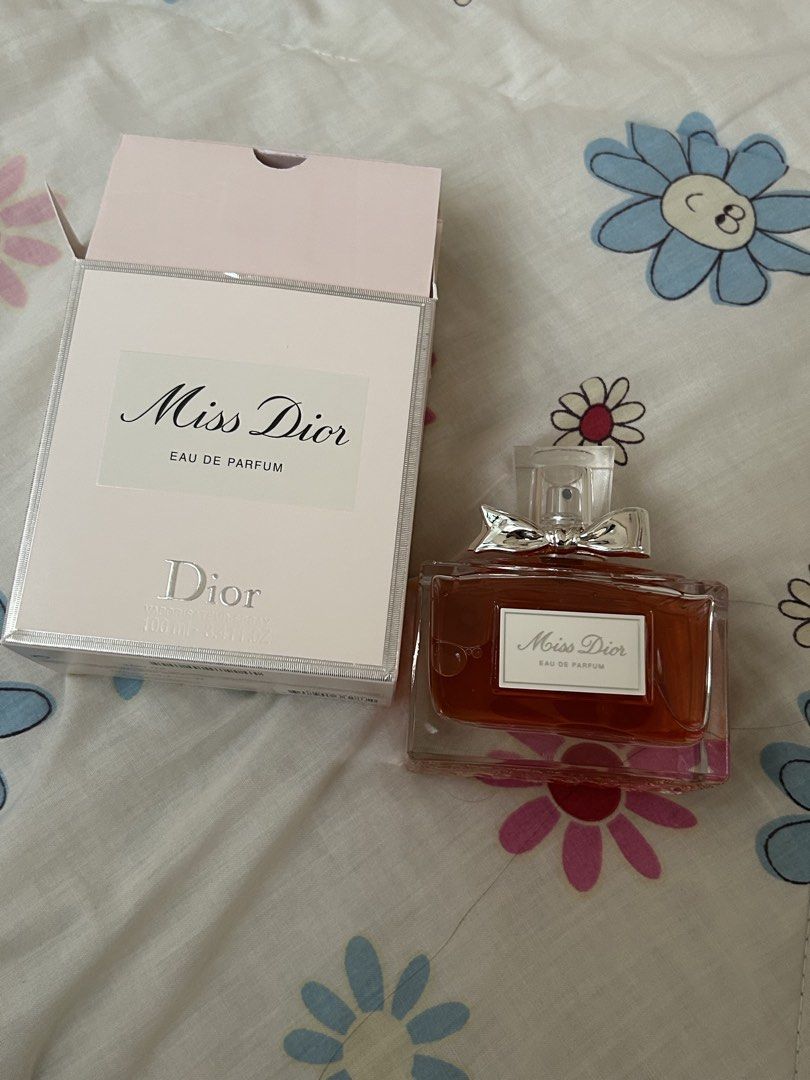 Miss Dior Eau de Parfum 100ml (Category: Fragrance & Deodorants) located in Manila. Submitted by snoopy_1119 (Listing ID 1459977505, Image 1). Description: - Original Miss Dior Eau de Parfum - 100ml bottle - Comes in original box - Classic Dior fragrance - Ideal for daily wear or special events ORIGINAL PRICE IS ₱12,000 PRICE IS STILL NEGOTIABLE!!!.