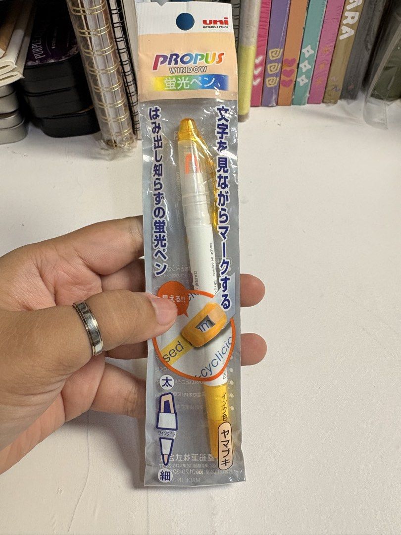 Mitsubishi Uni Proplus dual tip highlighter (Category: Stationery & School Supplies) located in Pasig City. Submitted by purplewingsph1 (Listing ID 1460104112, Image 1). Description: PAYO Only. Strictly no COD. (Please view my Carousell profile for proof of legitimacy: purplewingsph1) Mode of payment: Gcash, Maya, or Bank transfer (Seabank or UB) Mode of Delivery: Buyer will shoulder shipping. Can do Same-day-delivery within Metro Manila (Via Lal