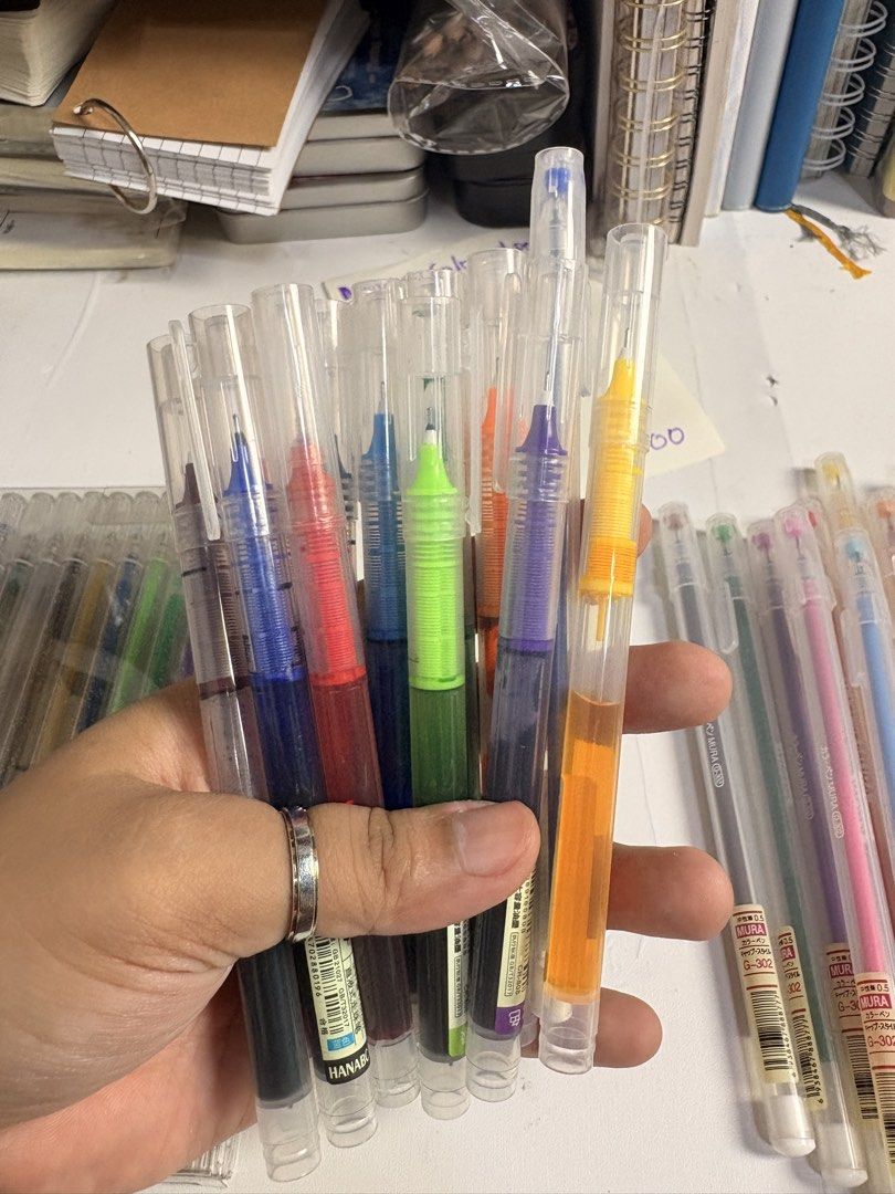 Mixed Colored Glitter Gel Pens Set - 40 pcs Total (Category: Stationery & School Supplies) located in Pasig City. Submitted by purplewingsph1 (Listing ID 1460104886, Image 3). Description: - Set of 40 mixed colored gel pens PAYO Only. Strictly no COD. (Please view my Carousell profile for proof of legitimacy: purplewingsph1) Mode of payment: Gcash, Maya, or Bank transfer (Seabank or UB) Mode of Delivery: Buyer will shoulder shipping. Can do Same-