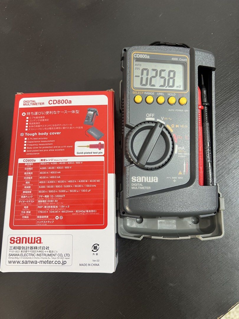 Multimeter (Category: Home Improvement Tools & Accessories) located in Singapore. Submitted by ardioo (Listing ID 1459917343, Image 3). Description: Digital multimeter .