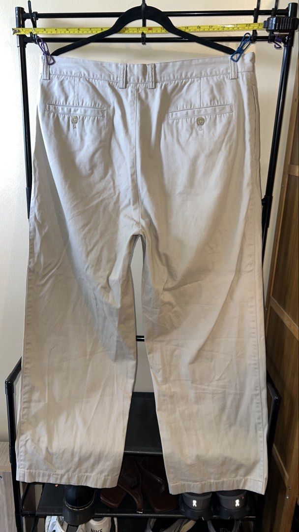 M-X Chino Pants Size 38 Beige (Category: Chinos) located in Mandaluyong City. Submitted by chelseayb47224 (Listing ID 1459981315, Image 2). Description: - Beige M-X Chino Pants - Size: 38 - Classic pleated front - Two back pockets with button closure - Comfortable fit - Perfect for casual or smart-casual outfits - Measurements available upon request.