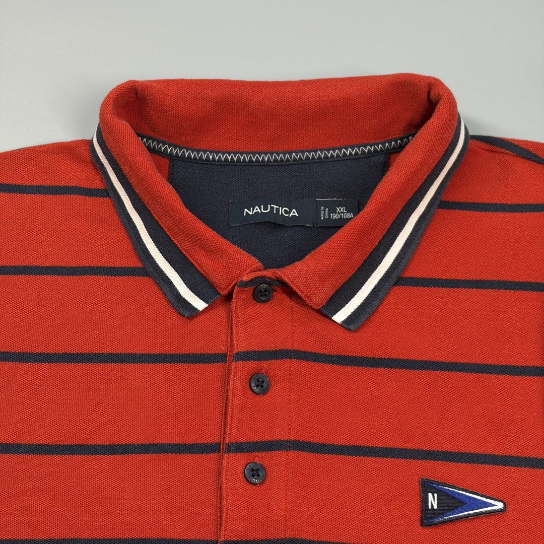 (Sale)Nautica Stripes (Category: Activewear) located in Cavite. Submitted by onebeancent (Listing ID 1459902607, Image 3). Description: 🔘N4utica Flag Logo Size: XL Frame Dimension: 24" Width | 28" Length Color: Red Color Rate: 9.5/10 Issue: None Condition: Excellent Before: 580php Now: 450php Additional Shipping Fee (J&T Small Pouch) 75php Luzon 100php visayas 120php mindanao.