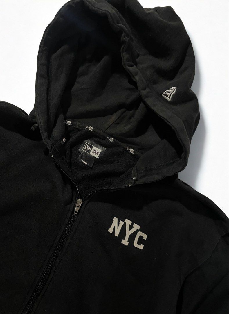 New Era Yankees Zip Up Hood (Category: Activewear) located in Liloy. Submitted by juan2thrift (Listing ID 1460059817, Image 2). Description: New Era NYC MLB Zip Up Hoodie Jacket 22” by 27” 8.5/10 Good Condition .