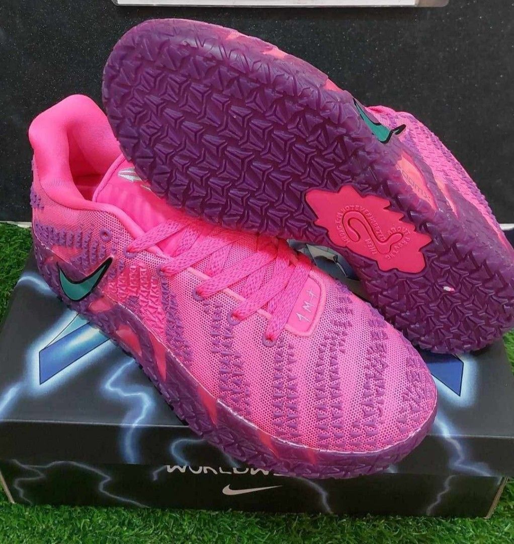 Nike Ja Morant 3 "Max Volume" (Category: Sneakers) located in Pasig City. Submitted by boraikicksnthrifts (Listing ID 1460094913, Image 1). Description: - Vibrant pink and purple Nike Ja Morant 3 sneakers - Unique "Max Volume" colorway - ZoomX cushioning for ultimate comfort and performance - Perfect for basketball court or casual street style - Secure lace-up closure - Eye-catching and unique design -Authentic pair BRANDNEW WITH BOX NEVER BEEN U