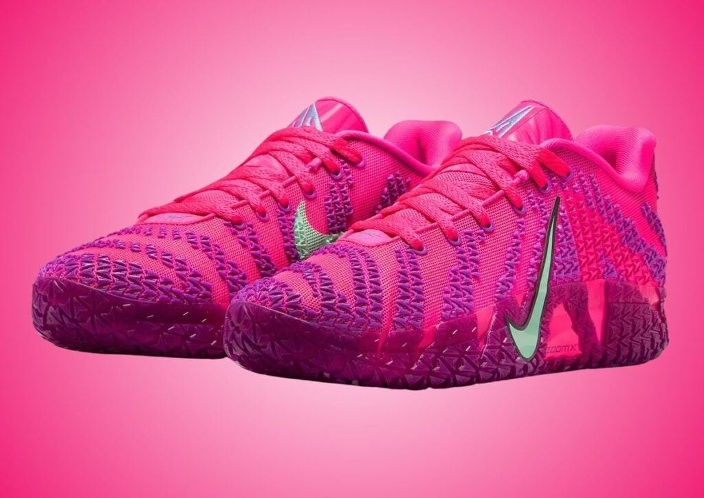 Nike Ja Morant 3 "Max Volume" (Category: Sneakers) located in Pasig City. Submitted by boraikicksnthrifts (Listing ID 1460094913, Image 3). Description: - Vibrant pink and purple Nike Ja Morant 3 sneakers - Unique "Max Volume" colorway - ZoomX cushioning for ultimate comfort and performance - Perfect for basketball court or casual street style - Secure lace-up closure - Eye-catching and unique design -Authentic pair BRANDNEW WITH BOX NEVER BEEN U