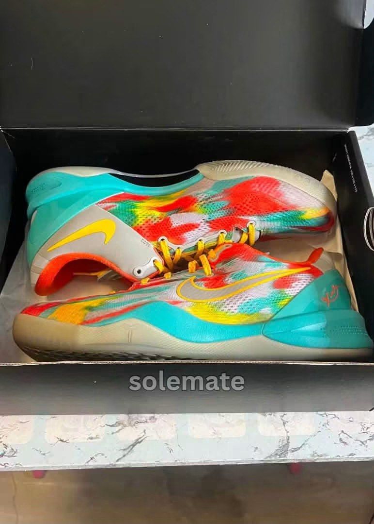 Nike Kobe 8 “Venice Beach” (Category: Sneakers) located in Antipolo. Submitted by _solemate (Listing ID 1460046011, Image 3). Description: Kobe 8 “Venice Beach”🔥👟 Size: 10 US POIZON: passed!😚🔥 Condition: used 3 times wooden court Price: 11,500 ONLY ✅ Nego pa sa price‼️ DM:📩 📍Antipolo, Rizal (Lalamove / Pick-up) ✅100% Legit and authentic / Complete with Og box.
