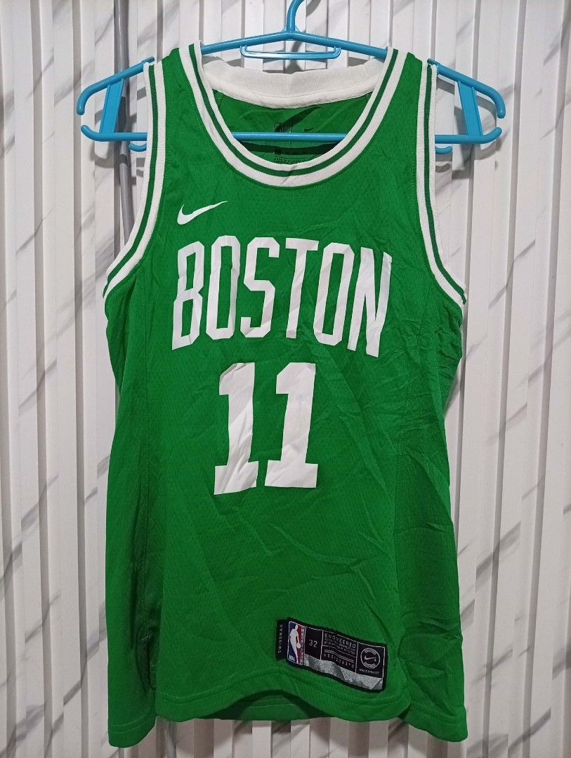 Nike Kyrie Erving Boston Celtics NBA Jersey ( Authentic ) (Category: Tshirts & Polo Shirts ) located in Barotac Nuevo. Submitted by john.pritz (Listing ID 1459928511, Image 1). Description: Nike Kyrie Erving Boston Celtics NBA Jersey ( Authentic ) like new condi no issue Xs on tag Width 15 to 16 Length 25.