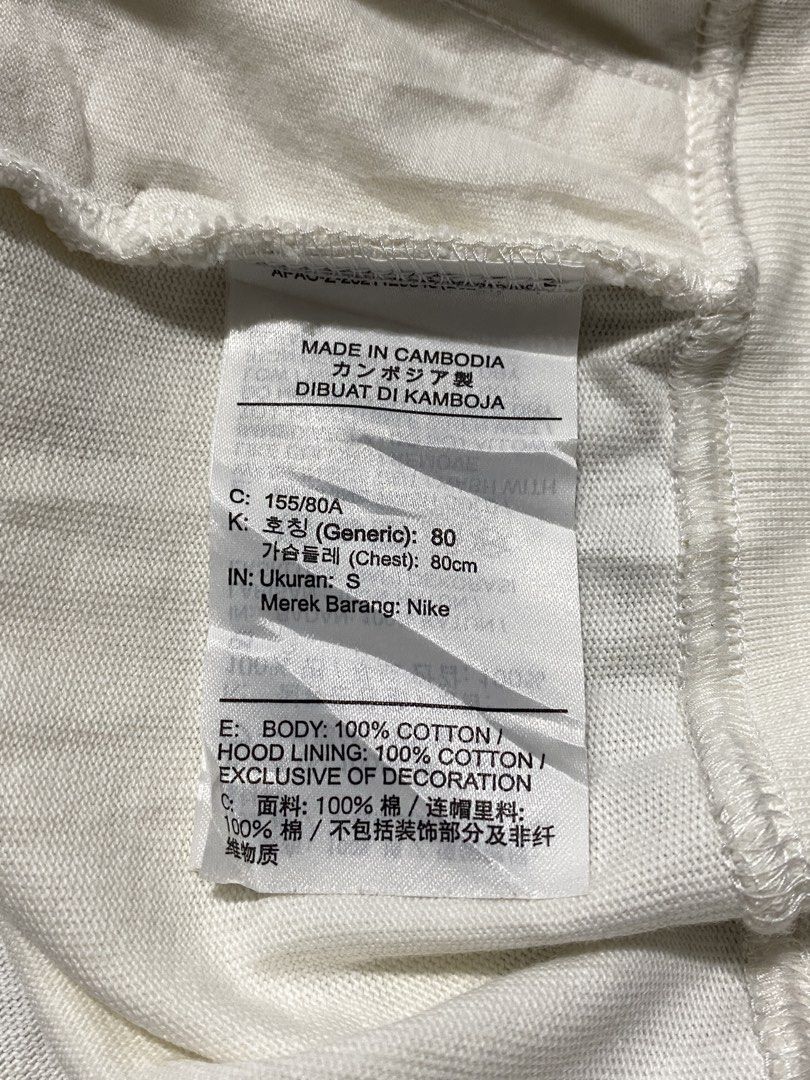 NIKE SIDESWOOSH🤍 (Category: Hoodies) located in Manila. Submitted by thrifty_drippyo (Listing ID 1460080404, Image 3). Description: AVAILABLE:✅✅✅ HOODIE: NIKE SIDESWOOSH🤍 Dimension: width 21 length 27 Size fittings: LARGE Issues: washable yellow stains.
