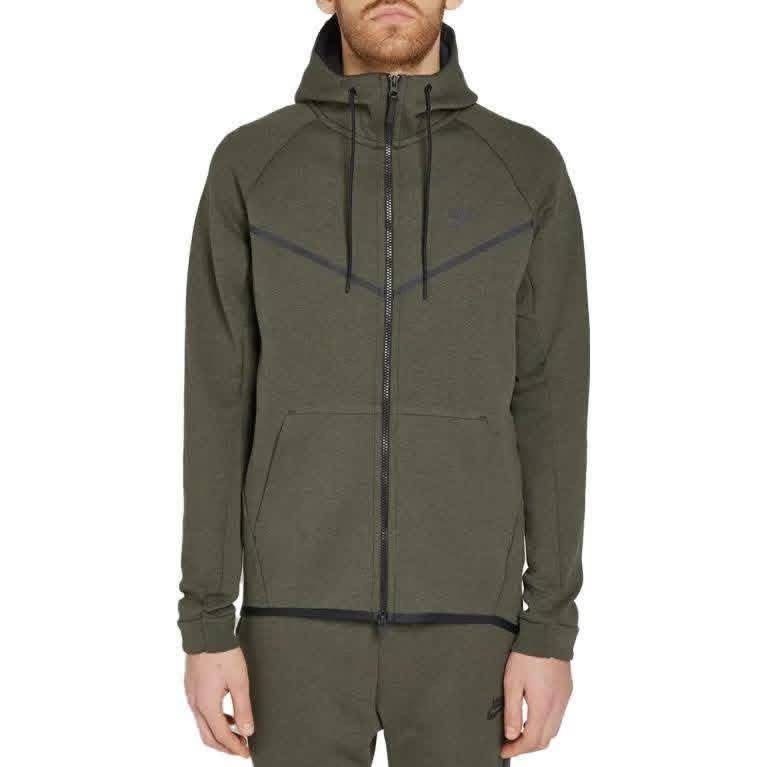 NIKE TECH-FLEEECE ARMY GREEN JACKET (Category: Coats, Jackets and Outerwear) located in Compostela. Submitted by moneyzone (Listing ID 1460077363, Image 1). Description: NIKE TECH-FLEEECE ARMY GREEN JACKET AS NEW CONDITION NO FLAWS MEDIUM DIMES: 20.5 WIDTH 26 LENGHT MINE- DM❗️ Liloan, Cebu.
