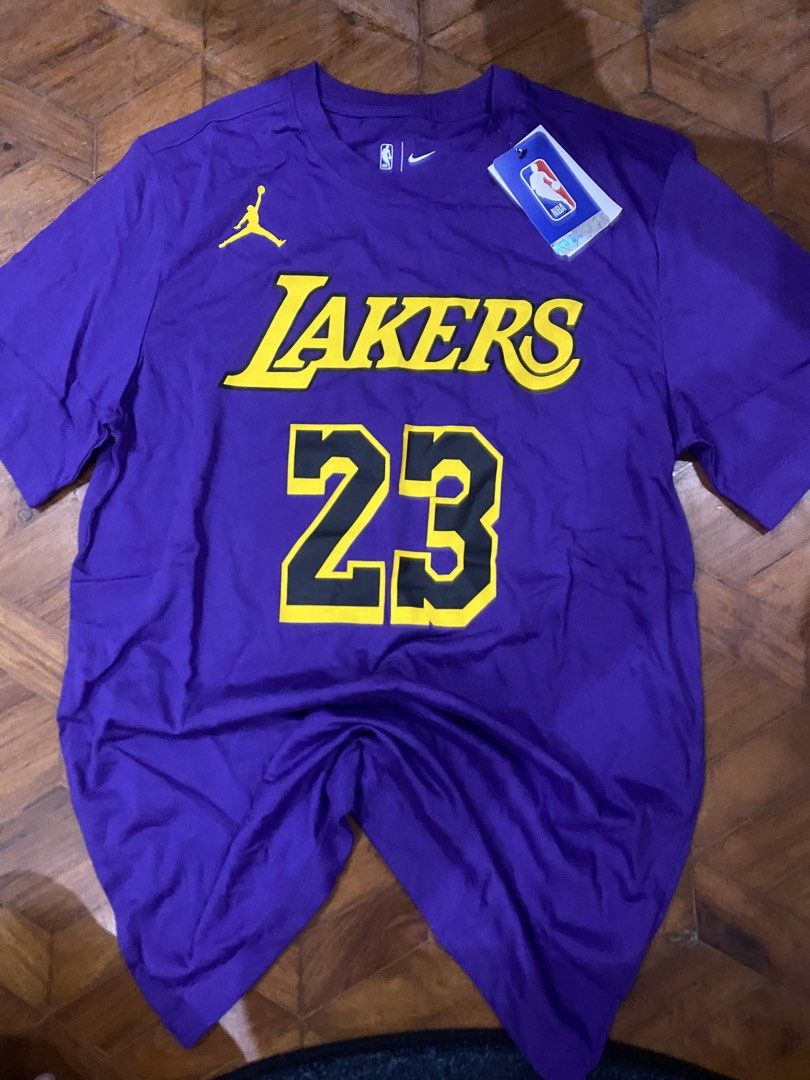 Nike Tee “Lakers” Lebron (Category: Tshirts & Polo Shirts ) located in Angeles City. Submitted by thecurator.67 (Listing ID 1459921825, Image 1). Description: Authentic with tag Brand new! M on tag fits to L L - 29 W - 20.5.