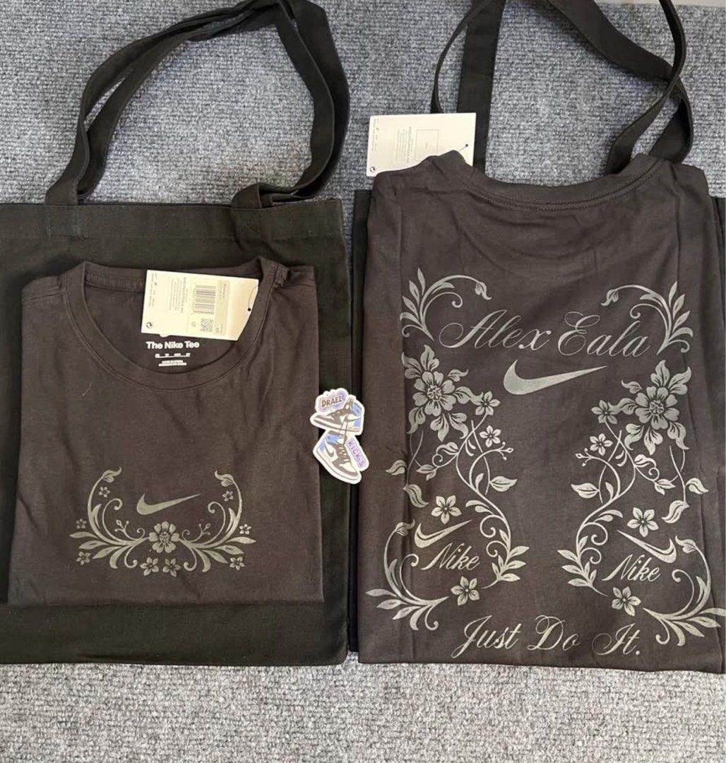 Nike x Alex Eala tee (Category: Shirts) located in Manila. Submitted by johndaryll02 (Listing ID 1460049697, Image 1). Description: FOR SALE ONLY! Nike x Alex Eala Tee Sizes Available: XS (2) | XL (1) ₱2,995 each only! Complete w/ receipt fron nike fort. •Unlimited Videocall | Vouch | Legit Check for assurance..