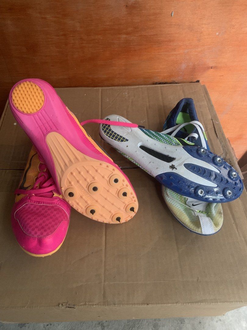 NIKE ZOOM RIVAL MD Track & Field Shoes (Category: Activewear) located in Pasay City. Submitted by cjjdb (Listing ID 1459992031, Image 2). Description: Pink - ₱2500 Size: US 10, UK 7.5 EUR 42 || 27cm Blue (without spikes) - ₱1500 Size: US 8.5, UK 7.5, EUR 42 || 26.5cm.