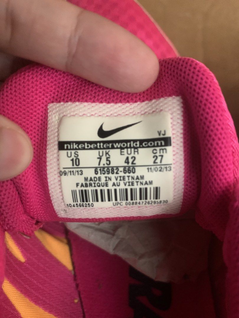 NIKE ZOOM RIVAL MD Track & Field Shoes (Category: Activewear) located in Pasay City. Submitted by cjjdb (Listing ID 1459992031, Image 3). Description: Pink - ₱2500 Size: US 10, UK 7.5 EUR 42 || 27cm Blue (without spikes) - ₱1500 Size: US 8.5, UK 7.5, EUR 42 || 26.5cm.