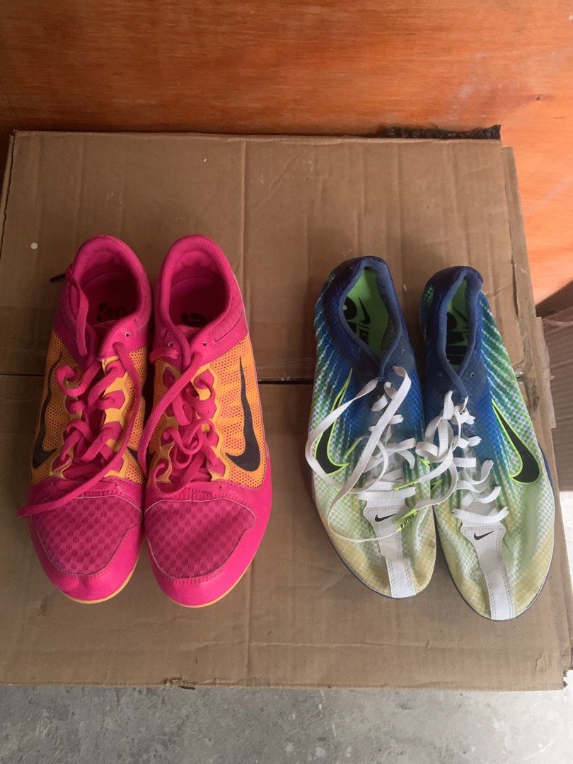 NIKE ZOOM RIVAL MD Track & Field Shoes (Category: Activewear) located in Pasay City. Submitted by cjjdb (Listing ID 1459992031, Image 1). Description: Pink - ₱2500 Size: US 10, UK 7.5 EUR 42 || 27cm Blue (without spikes) - ₱1500 Size: US 8.5, UK 7.5, EUR 42 || 26.5cm.