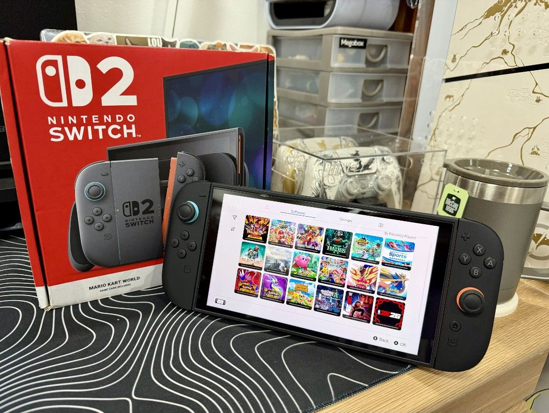 Nintendo Switch 2 with Games (Category: Nintendo) located in Manila. Submitted by nswitchgear (Listing ID 1459960250, Image 3). Description: 🎮 𝐅𝐎𝐑 𝐒𝐀𝐋𝐄: 𝐍𝐢𝐧𝐭𝐞𝐧𝐝𝐨 𝐒𝐰𝐢𝐭𝐜𝐡 2 𝐌𝐨𝐝𝐞𝐥 with Free Games 🛒💰₱28,999 ✨ Preloved in Best condition 🎮Comes with 8 Accounts with Multiple Shared Games list can be installed no need to buy expensive games for mean time :) 📦 Complete Set: • Nintendo Switch 2console • Dock • Joy-Con (L & R)