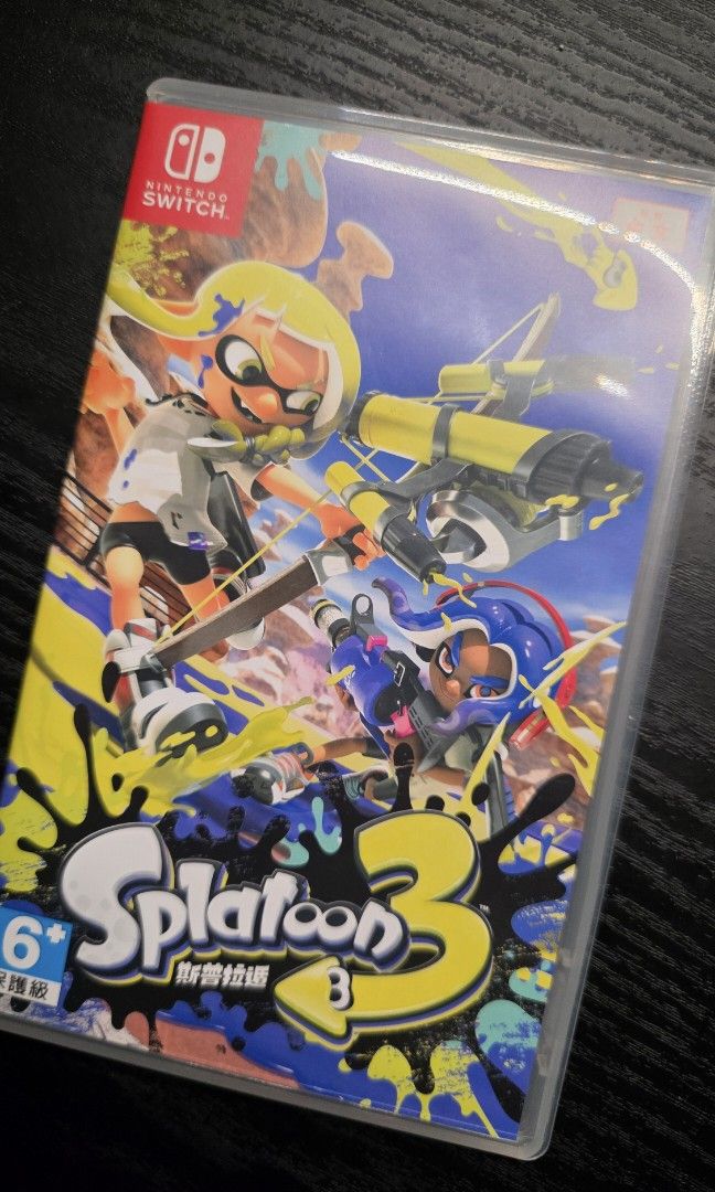 Nintendo Switch OLED splatoon 3 限定機 （分類：Nintendo 任天堂）位於 Hong Kong。 由 ac2010 提交（商品編號 1460067387，圖片 2）。簡介： 盒入面有齊晒所有配件，包括主機、Joy-Con、充電器同埋線。連game。