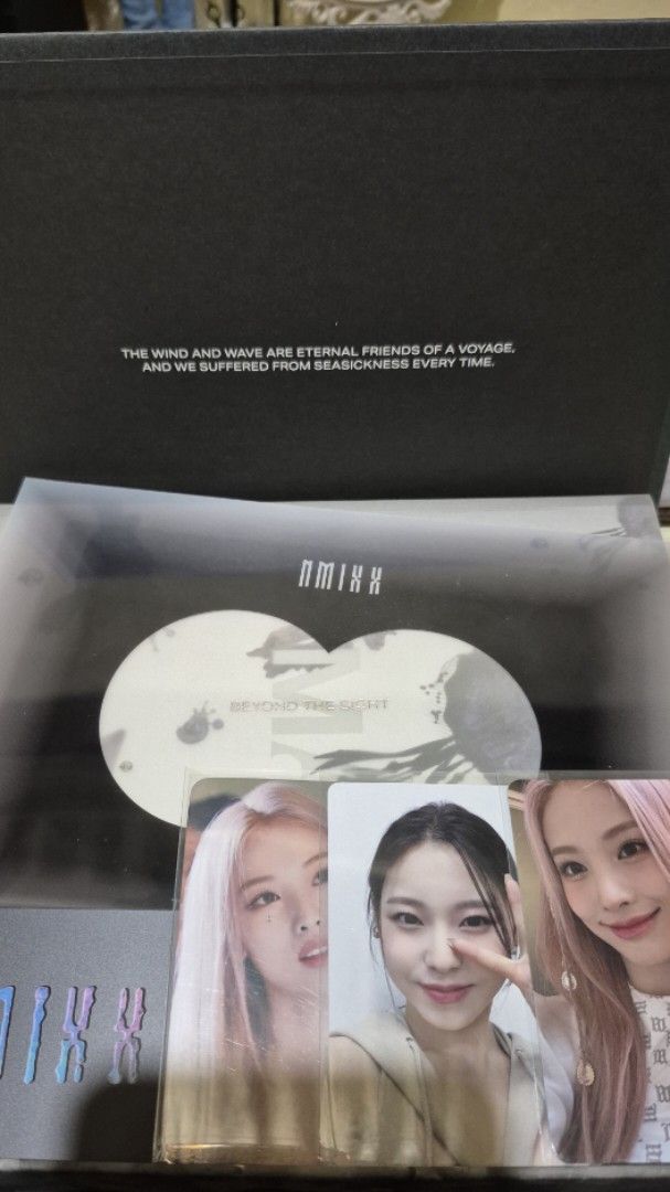 NMIXX AD MARE / EXPERGO ALBUM (Category: K-Wave Merchandise) located in Taguig. Submitted by hwangjinnie (Listing ID 1460089346, Image 2). Description: wts lfb ph nmixx ad mare 450 jinni kyujin set 500 lily jinni holo set 230 EXPERGO mop: gcash, bpi mod sdd, jnt direct lily haewon sullyoon bae jiwoo kyujin jini pc photocard.