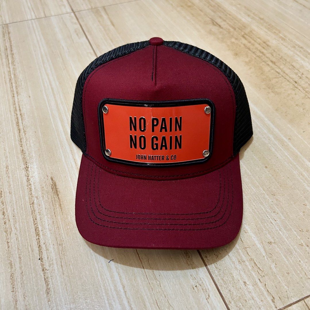 No Pain No Gain Trucker Cap (Category: Caps & Hats) located in Manila. Submitted by thrifto1 (Listing ID 1460062697, Image 1). Description: Plaridel Bulacan loc Detailed pictures posted 500 only As new condition Adult size | Adjustable.