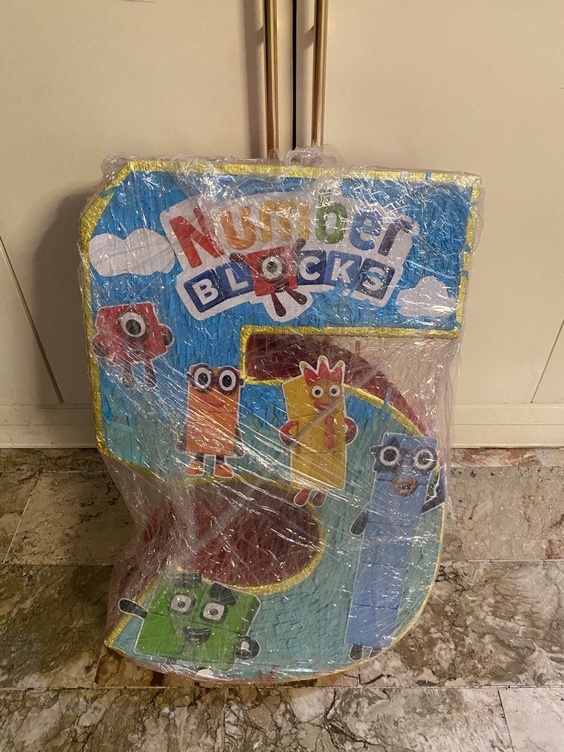 Numberblocks Party Piñata by Cool Piñta (Category: Occasions & Party Supplies) located in Muntinlupa City. Submitted by goldinmygarage (Listing ID 1460079921, Image 2). Description: Used once Bought for 1200 (no candies) at cool piñata Pull out with string.