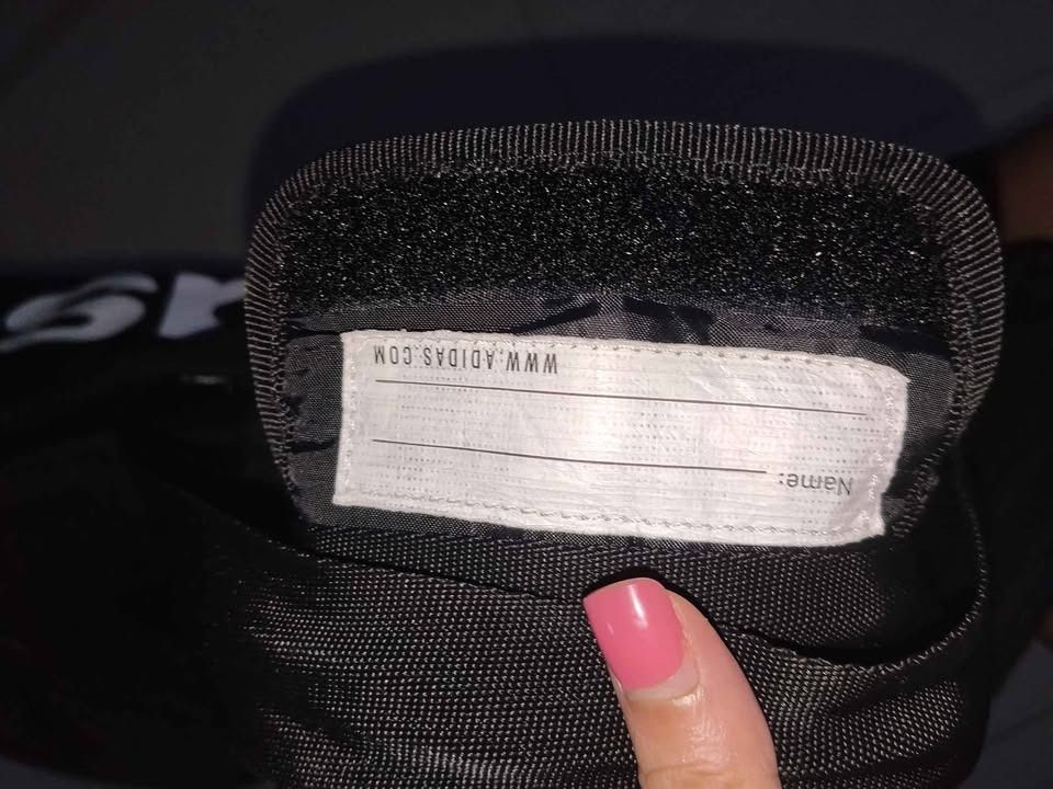 Original Adidas Black Duffel Bag (Category: Backpacks) located in Quezon City. Submitted by shine_my_preloved (Listing ID 1459992162, Image 3). Description: Brand: Adidas Model: Linear Duffel M Size: Medium Dimensions: 22 × 56 × 28 cm Capacity: 39 Litter Color: Black Material: 100% recycled polyester outer/lining Product code: HT4743 - Good Condition - Slight Use - No Damage - Look brand new RFS: Too big for my personal use. No issues with the ba