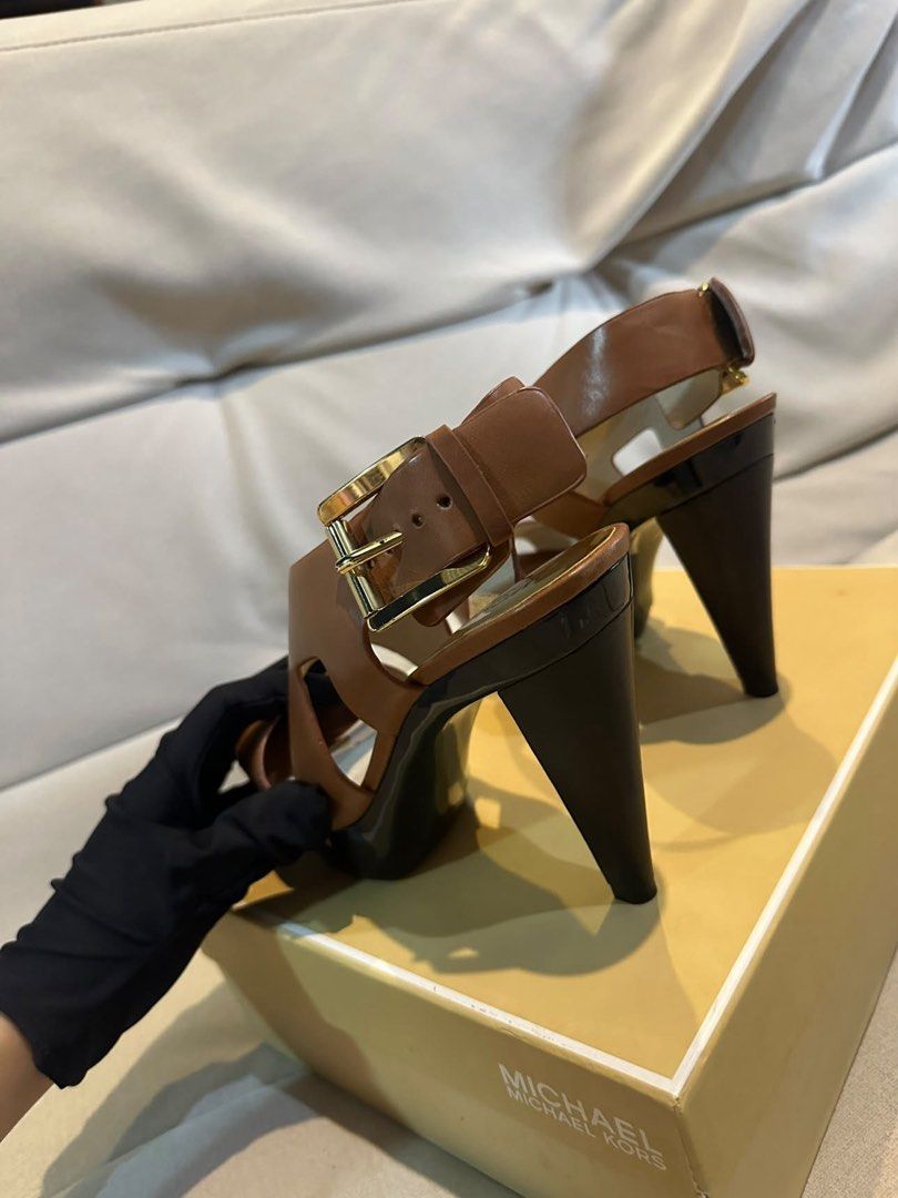 Original Michael Kors Carla Leather Sandals (Category: Sandals) located in Cavite. Submitted by rubieanne__ (Listing ID 1459972093, Image 3). Description: brand new complete inclusions around 15k retail price selling low 1,900 firm moneyback guaranteed.