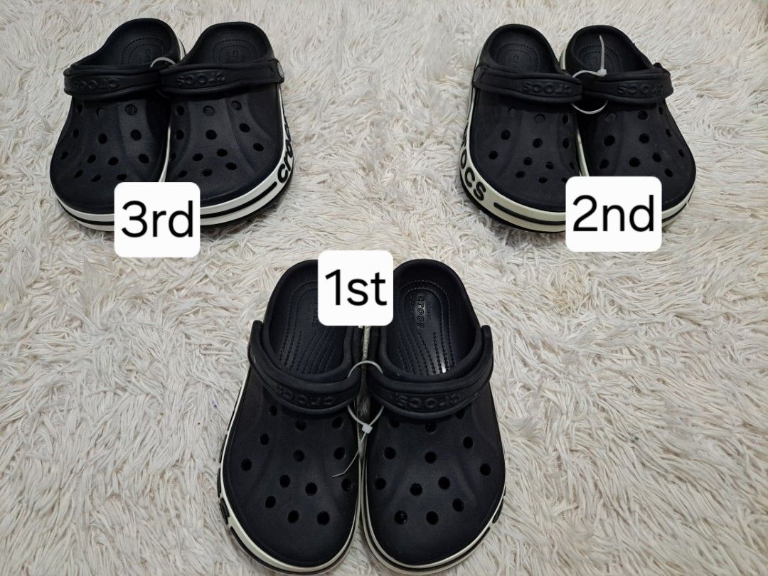 ORIGINAL PRELOVED CROCS FOR ADULT (Category: Slippers and slides) located in Quezon City. Submitted by kimlynandaya (Listing ID 1459962976, Image 1). Description: ORIGINAL PRELOVED CROCS FOR ADULT 1st:M4@W6@21cm price: 799 2nd:M5@W7@23cm price:799 3rd:M6@W8@24cm price: 849.
