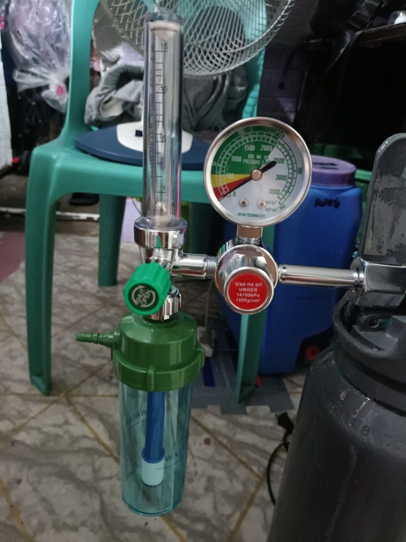 Oxygen Tank with Brand-new Regulator ( EMPTY TANK ) (Category: Medical Supplies & Tools) located in Manila. Submitted by chloeton2016 (Listing ID 1460004563, Image 3). Description: For Sale Oxygen Tank Hand Carry with Brand-new Regulator Price : 3500 Loc: Santolan Pasig Pick up.