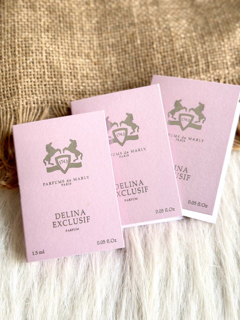 PARFUMS DE MARLY | Delina Exclusif perfume sample/vial 2ML (Category: Fragrance & Deodorants) located in Quezon City. Submitted by girlboss_mnl (Listing ID 1460094328, Image 1). Description: BRANDNEW | ONHAND RARE FIND 2ML Perfume sample spray vial 📌Price per piece.