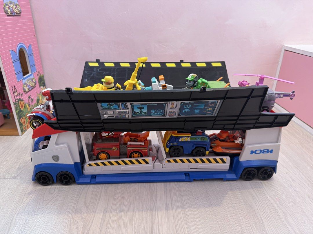 Paw Patrol Bus (Category: Kids Toys) located in Cavite. Submitted by littleskye.ph (Listing ID 1460071858, Image 3). Description: Paw Patrol Bus + Complete set of Cars and Figures Working Sounds In good condition, no issue RFS outgrown, change of interest.