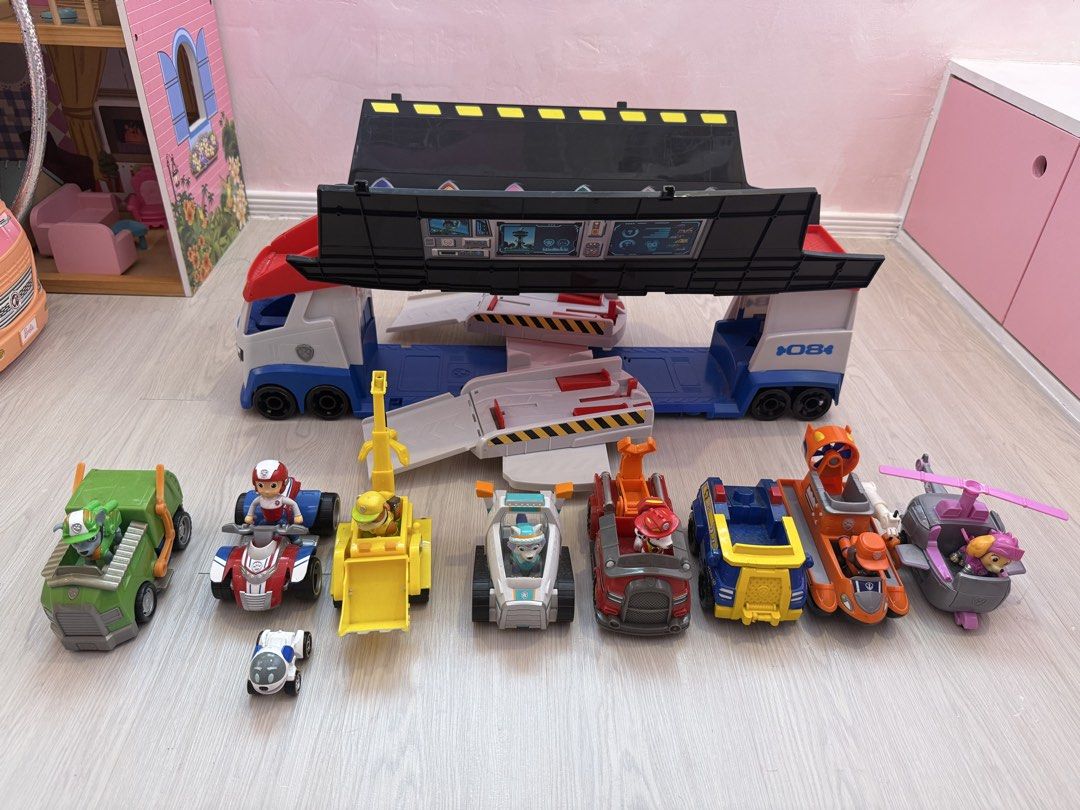 Paw Patrol Bus (Category: Kids Toys) located in Cavite. Submitted by littleskye.ph (Listing ID 1460071858, Image 1). Description: Paw Patrol Bus + Complete set of Cars and Figures Working Sounds In good condition, no issue RFS outgrown, change of interest.