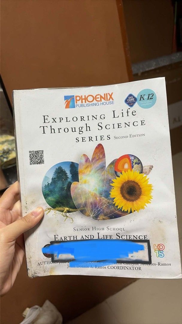 Phoenix Publishing Exploring Life Through Science Series 2nd Edition (Category: Textbooks) located in Manila. Submitted by rellai (Listing ID 1459946420, Image 1). Description: - Senior High School Earth and Life Science Textbook - Second Edition - Publisher: Phoenix Publishing House - Authors: Jose Tolentino, Olivia B. Olivarez-Ramos, Anna Cherylle Morales-Ramos - Coordinator: Joan Donnie A. Ramos - Ideal for students studying science..