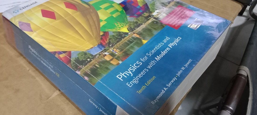 Physics for Scientists and Engineers with Modern Physics 10th Edition (Category: Textbooks) located in Taguig. Submitted by liknayan (Listing ID 1460020683, Image 2). Description: - Physics for Scientists and Engineers textbook - Tenth Edition - Authors: Raymond A. Serway and John W. Jewett - Philippine Edition - Ideal reference for physics students - Covers summaries, concepts, and principles NO WRITTINGS NOR HIGHLIGHTS MAY STAMP LANG NG NAME SA