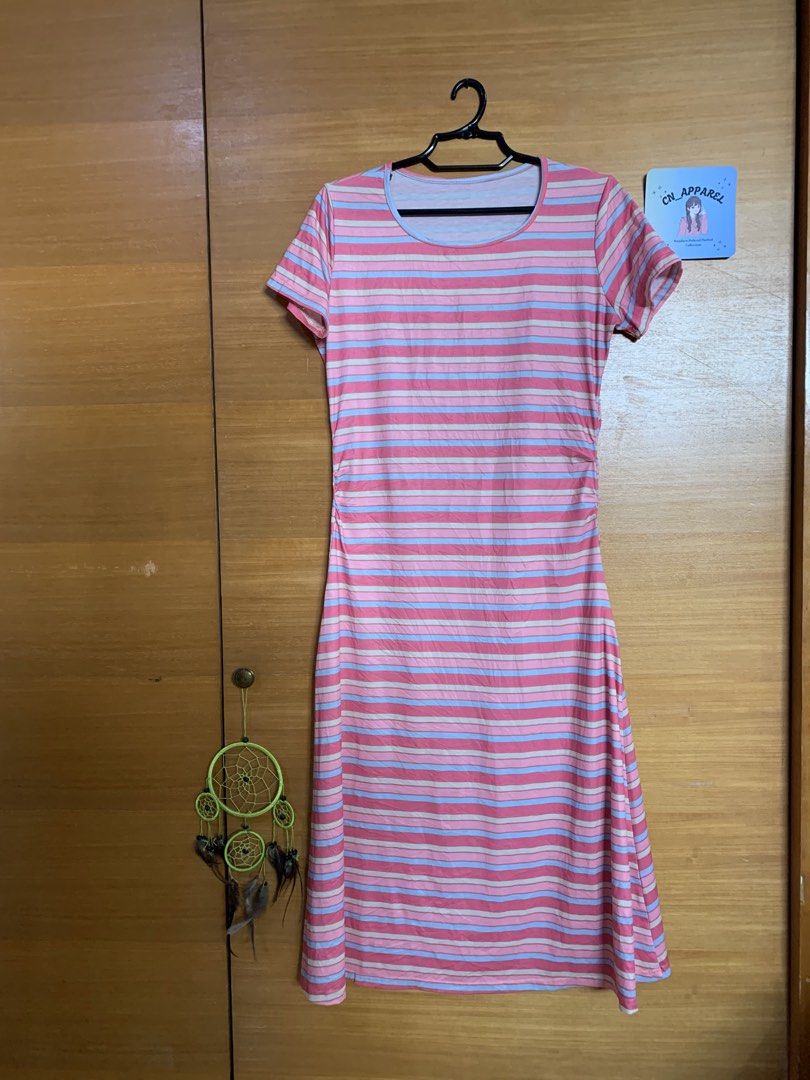 Pink stripe long dress (Category: Dresses) located in Malabon City. Submitted by Cn_apparel (Listing ID 1459973005, Image 1). Description: M-L.