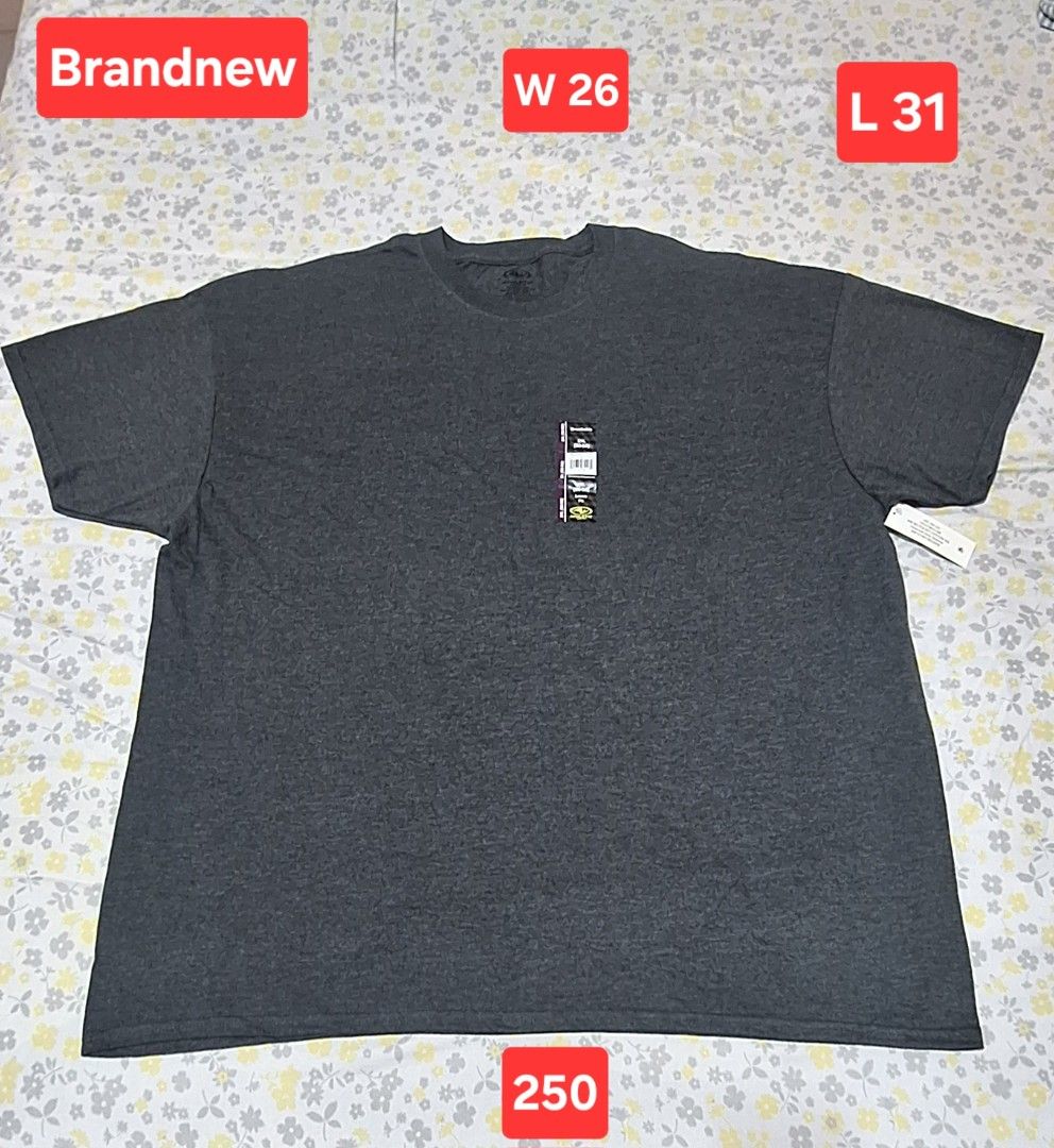 Plus Size T shirt for men 2XL (Category: Tshirts & Polo Shirts ) located in Naic. Submitted by blikitiplix (Listing ID 1459988320, Image 1). Description: - Dark grey t-shirt - Size: W 26 L 31 - Brand new with tags still attached - Ideal for casual wear - Made with comfortable and breathable fabric - Selling price: P250.