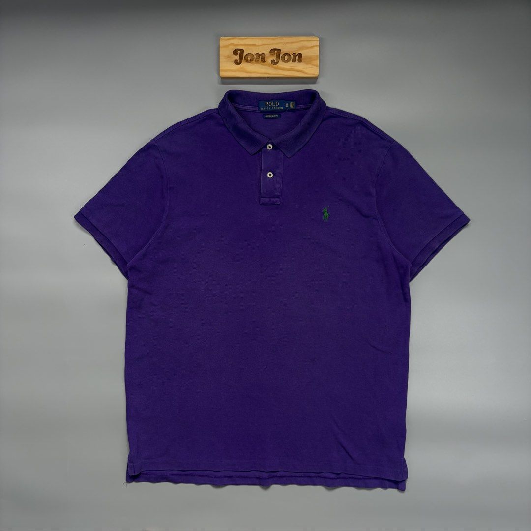 (Sale)Polo Ralph Lauren (Category: Activewear) located in Cavite. Submitted by onebeancent (Listing ID 1459903031, Image 2). Description: 🔘Po.Lo RL Size: Large to XL Dimension: 22.5" Width | 28" Length Color: Purple Color Rate: 9/10 Issue: None Condition: Very Good (Color May Vary Due to lighting) Before: 580php Now: 400php Additional Shipping Fee (J&T Small Pouch) 75php Luzon 100php visayas 120php mindanao.