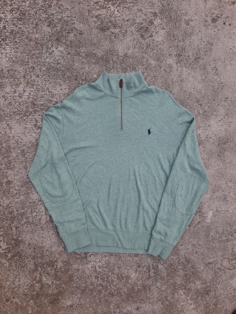 Polo Ralph Lauren Quarter-zip Pullover (Category: Formal Shirts) located in Iloilo. Submitted by mnky.bsns03 (Listing ID 1460041685, Image 1). Description: 9.5/10 Color rate Issue: Repaired Loose Stitch on The Collar 28 Length 23 Width.