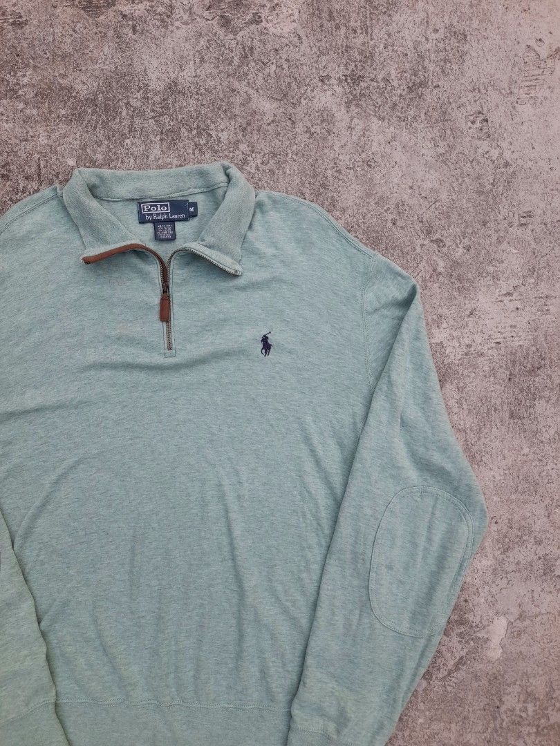Polo Ralph Lauren Quarter-zip Pullover (Category: Formal Shirts) located in Iloilo. Submitted by mnky.bsns03 (Listing ID 1460041685, Image 3). Description: 9.5/10 Color rate Issue: Repaired Loose Stitch on The Collar 28 Length 23 Width.
